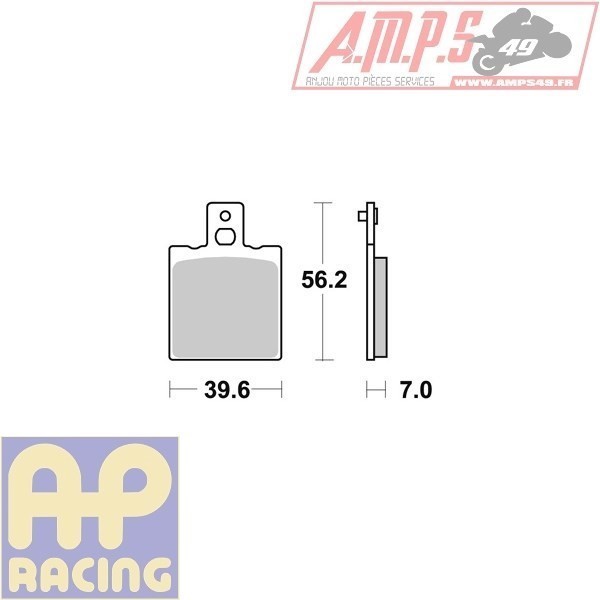 Plaquettes de freins Arrière AP RACING - Monster ie - 750 - DUCATI  2002-2002  