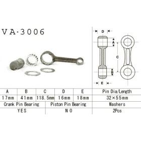 KIT BIELLE POUR LT-F300F 1999-01 ET LT-F4WDX 1991-98