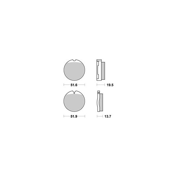 Plaquettes de freins Avant AP RACING - CB K1,K2,K3 - 550 - HONDA  1977-1978  