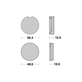 Plaquettes de freins Avant AP RACING - GT Le Mans - 750 - SUZUKI 1975-1976 