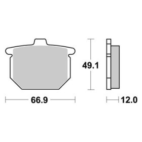 Plaquettes de freins Avant AP RACING - CB SS - 750 - HONDA 1977-1979 