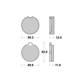 Plaquettes de freins Avant AP RACING - GS EN - 850 - SUZUKI 1979-1981 