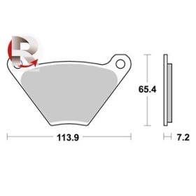 Plaquettes de freins Avant AP RACING - FLH Electra Glide - 1200 - HARLEY-DAVIDSON 1970-1975 