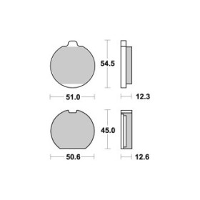 Plaquettes de freins Arrière AP RACING - Z B1-B4 - 750 - KAWASAKI 1976-1976 