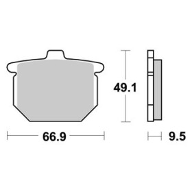 Plaquettes de freins Avant AP RACING - CB Bol d'Or - 900 - HONDA 1979-1979 