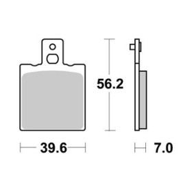 Plaquettes de freins Avant AP RACING - 560 - 560 - ATK 1987-1988 