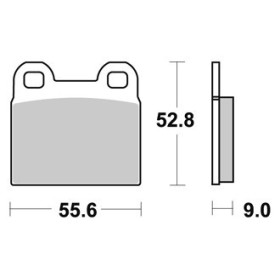 Plaquettes de freins Avant AP RACING - R45 (Etrier ATE) - 450 - BMW 1986-1986 