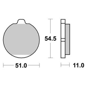 Plaquettes de freins Avant AP RACING - KZ Touring - 1300 - KAWASAKI 1979-1979 