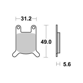 Plaquettes de freins Avant AP RACING - SV3 RID - 0 - MOTRAN 0-0 