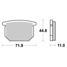 Plaquettes de freins Avant AP RACING - GSX D - 1100 - SUZUKI 1982-1982 