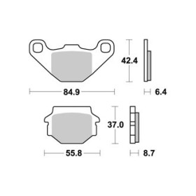 Plaquettes de freins Avant AP RACING - GP Supra - 0 - HERCULES 1975-1980 
