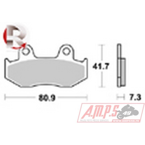 Plaquettes de freins Avant AP RACING - XL R Prolink - 125 - HONDA  1987-1987  