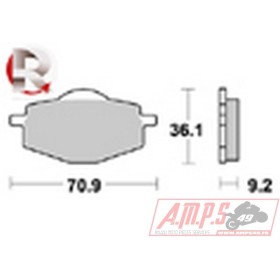 Plaquettes de freins Avant AP RACING - DT LC2 - 80 - YAMAHA 1983-1984 