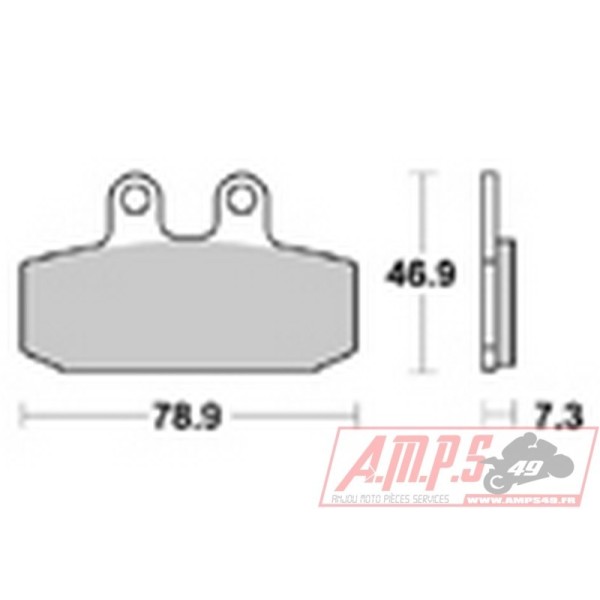 Plaquettes de freins Avant AP RACING - ETX Touareg - 350 - APRILIA  1985-1987  