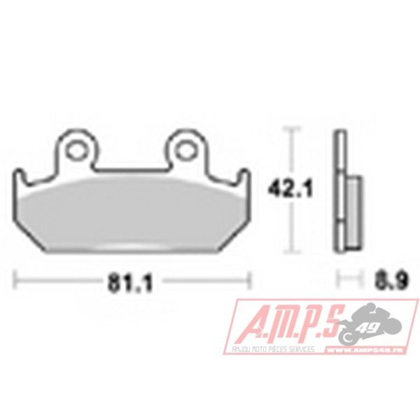 Plaquettes de freins Avant AP RACING - NX - 350 - HONDA  1991-1991  