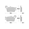 Plaquettes de freins Arrière AP RACING - XLR R Baja - 250 - HONDA  1988-1990  