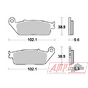 Plaquettes de freins Arrière AP RACING Option - Kingpin Tour - 1634 - VICTORY 2008-2010