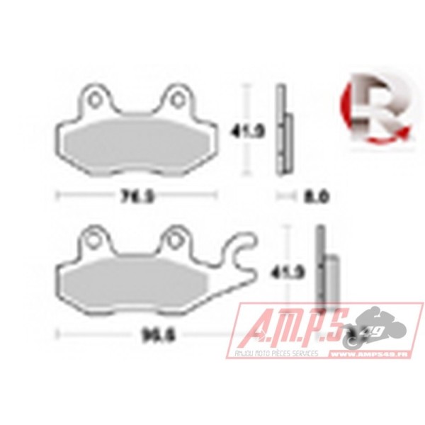 Plaquettes de freins Arrière AP RACING Option - Daytona - 1200 - TRIUMPH  1994-1996  