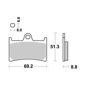 Plaquettes de freins Avant AP RACING Option - XJR - 1300 - YAMAHA 2013-2013