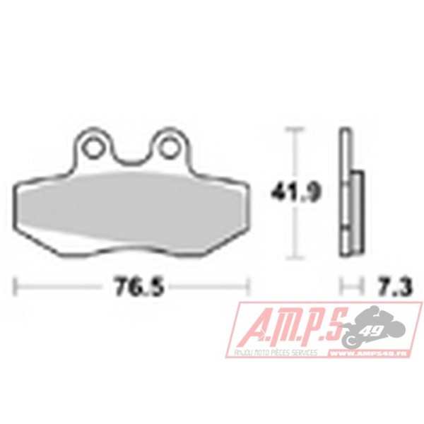 Plaquettes de freins Avant AP RACING - Tuareg Rally - 125 - APRILIA  1993-1993  