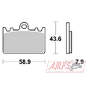 Plaquettes de freins Avant AP RACING - RS - 500 - HONDA 1992-1992 