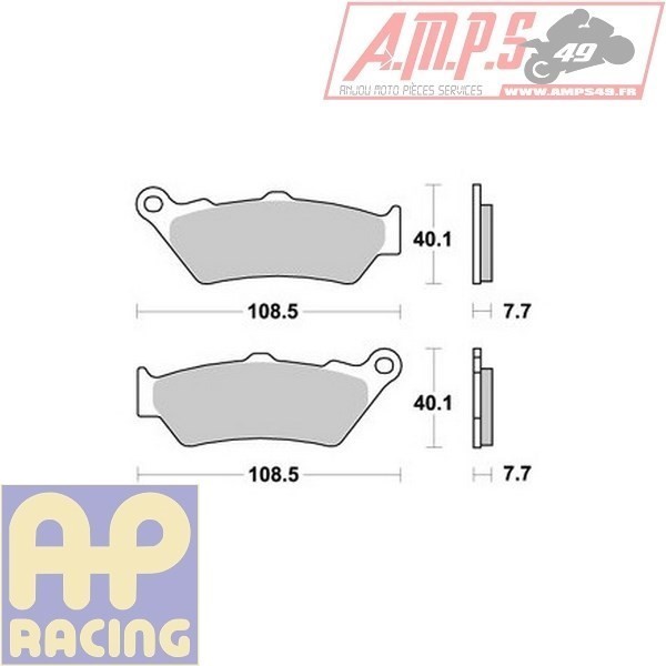 Plaquettes de freins Avant AP RACING - SLR - 650 - HONDA  1997-1998  