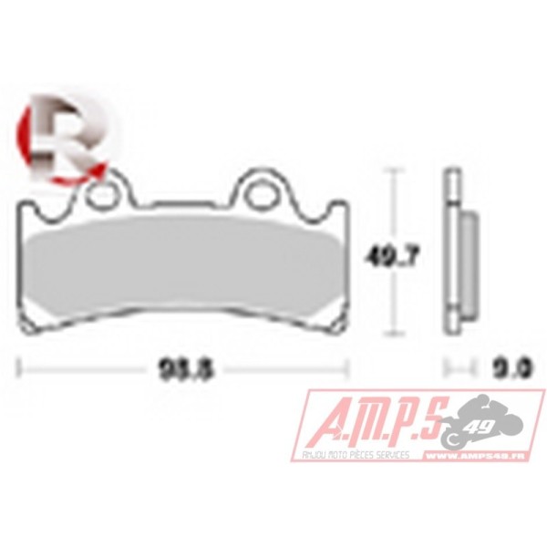 Plaquettes de freins Avant AP RACING - YZF SP - 750 - YAMAHA  1995-1995  