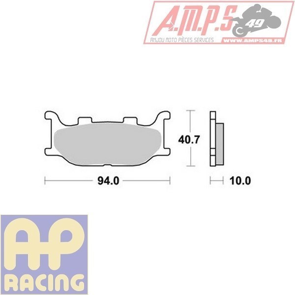 Plaquettes de freins Avant AP RACING - QM T - 125 - QINGQI  2005-2006  