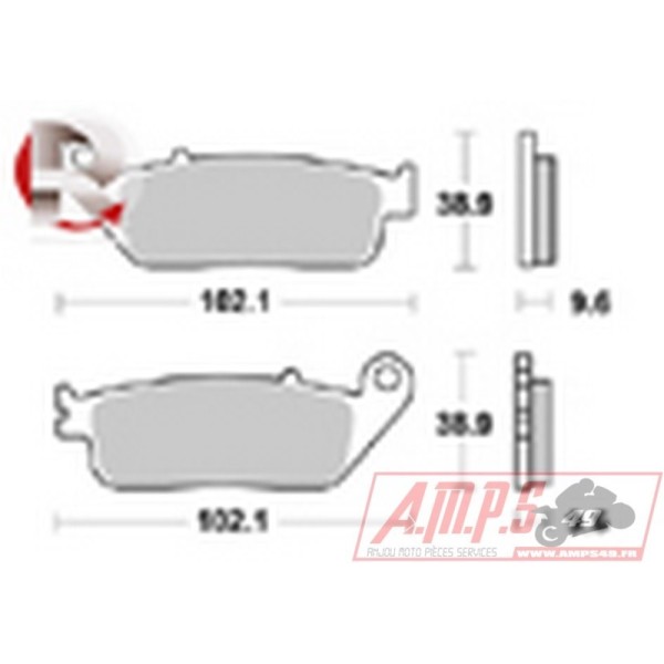 Plaquettes de freins Avant AP RACING - Five Hundred ie Abs - 400 - MASH  2019-2019  