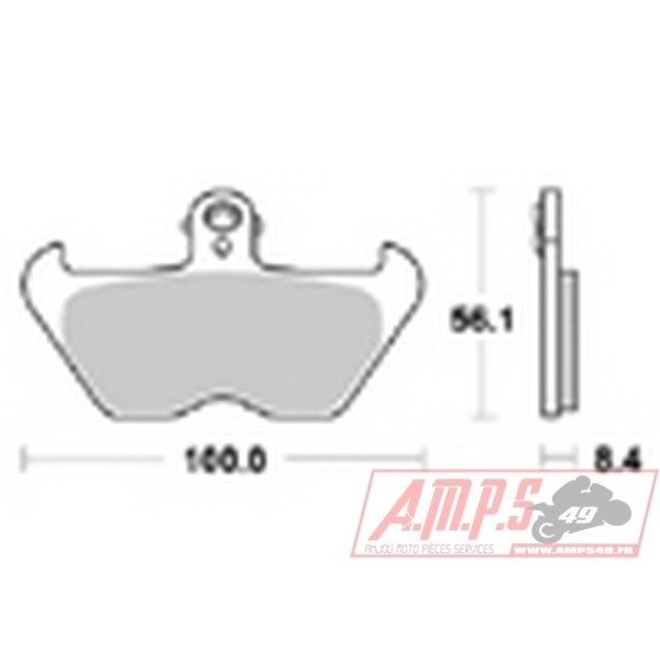 Plaquettes de freins Avant AP RACING - R GS - 1150 - BMW  2001-2001  