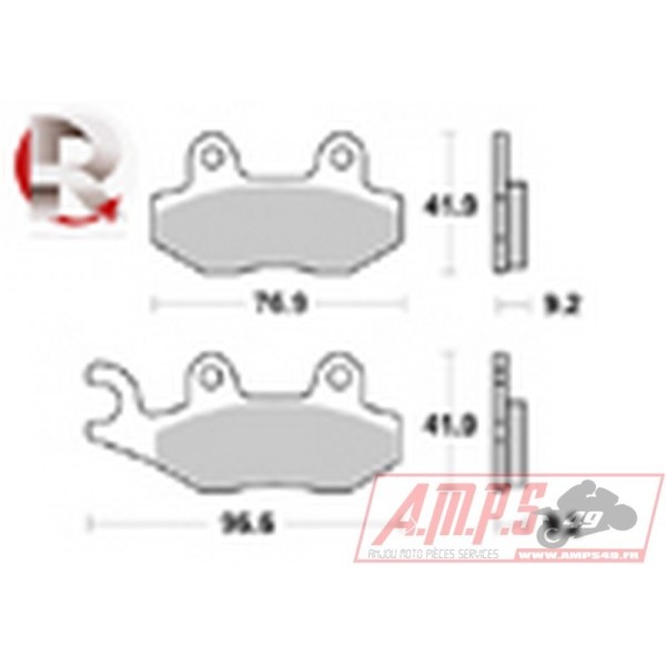 Plaquettes de freins Avant AP RACING - Superlight - 125 - KEEWAY  2015-2016  