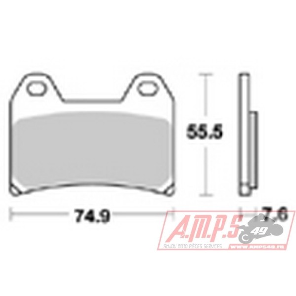 Plaquettes de freins Avant AP RACING - CB SF Super Four V-Tech - 400 - HONDA  1997-2001  