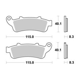 Plaquettes de freins Avant AP RACING Option - Vision 8-Ball - 1731 - VICTORY 2010-2011