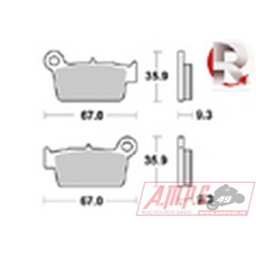 Plaquettes de freins Arrière AP RACING Option - ZF11.4 - 0 - ZERO 2013-2013 
