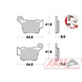 Plaquettes de freins Arrière AP RACING - STR CRC - 650 - HUSQVARNA 2007-2009 