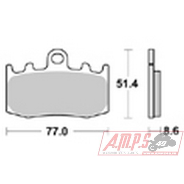 Plaquettes de freins Avant AP RACING - R GS - 1200 - BMW  2011-2011  