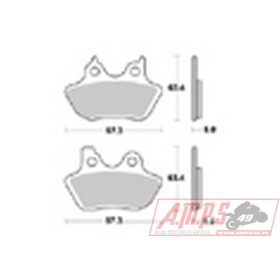 Plaquettes de freins Arrière AP RACING - FLHRCI EFI Road King Classic - 1450 - HARLEY-DAVIDSON 2002-2004 
