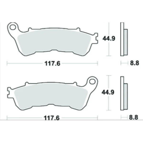 Plaquettes de freins Avant AP RACING - CBR RA Abs - 250 - HONDA 2011-2011 