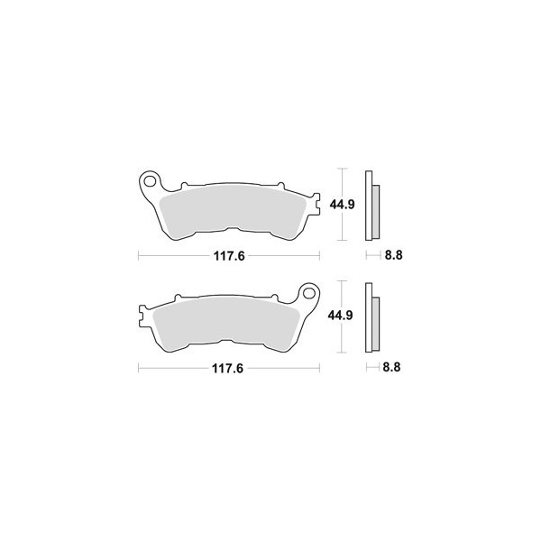 Plaquettes de freins Avant AP RACING Option - VLR C1800R Intruder-Boulevard C109R - 1800 - SUZUKI  2008-2008  