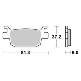 Plaquettes de freins Arrière AP RACING - Leoncino Sport Abs - 500 - BENELLI 2018-2018 