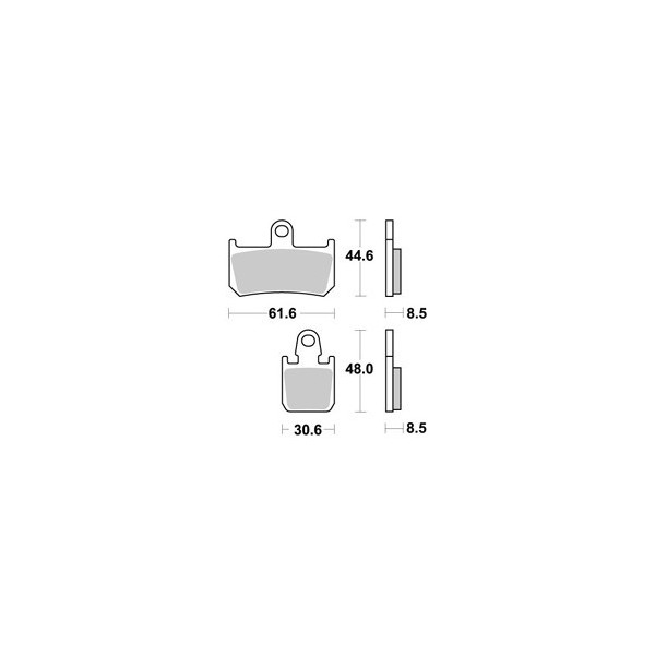 Plaquettes de freins Avant AP RACING Option - MT-01 SP (MT01) - 1700 - YAMAHA  2009-2010  