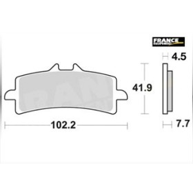 Plaquettes de freins Avant AP RACING Option - Panigale R Abs - 1199 - DUCATI 2015-2015