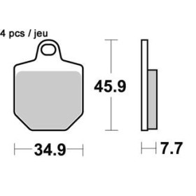 Plaquettes de freins Avant AP RACING - SMR - 560 - KTM 2006-2006 