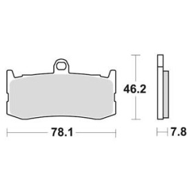 Plaquettes de freins Avant AP RACING Option - Daytona Triple - 675 - TRIUMPH 2009-2010