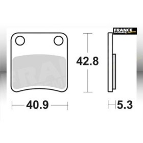 Plaquettes de freins Arrière - NC XA Abs (Boîte Auto) Non DCT - 750 - HONDA 2014-2015