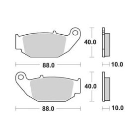 Plaquettes de freins Arrière AP RACING - CBR R - 125 - HONDA 2017-2019 