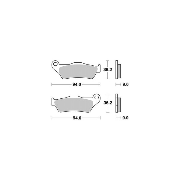 Plaquettes de freins Arrière AP RACING - XG Street - 750 - HARLEY-DAVIDSON  2015-2015  