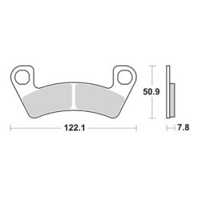 Plaquettes de freins Avant AP RACING - Wildcat Trail SE - 700 - ARCTIC CAT 2017-2017 