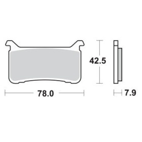 Plaquettes de freins Avant AP RACING Option - CB RS NA Abs - 1100 - HONDA 2017-2019