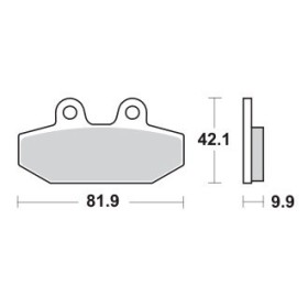 Plaquettes de freins Arrière AP RACING - FLSL 1745 Softail Slim Abs - 1745 - HARLEY-DAVIDSON 2018-2019 